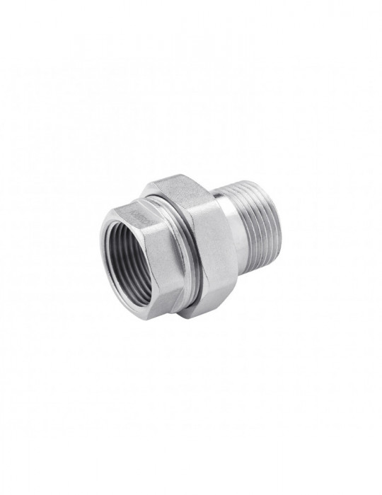 Згін-американка пряма Karro 1 1/4" нікельована | купити | SilverGoose.com.ua.com.ua