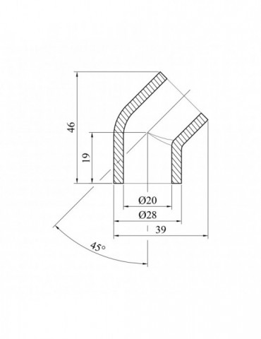 Коліно 45° PPR GrandiTherm 20 мм | купити | SilverGoose.com.ua.com.ua