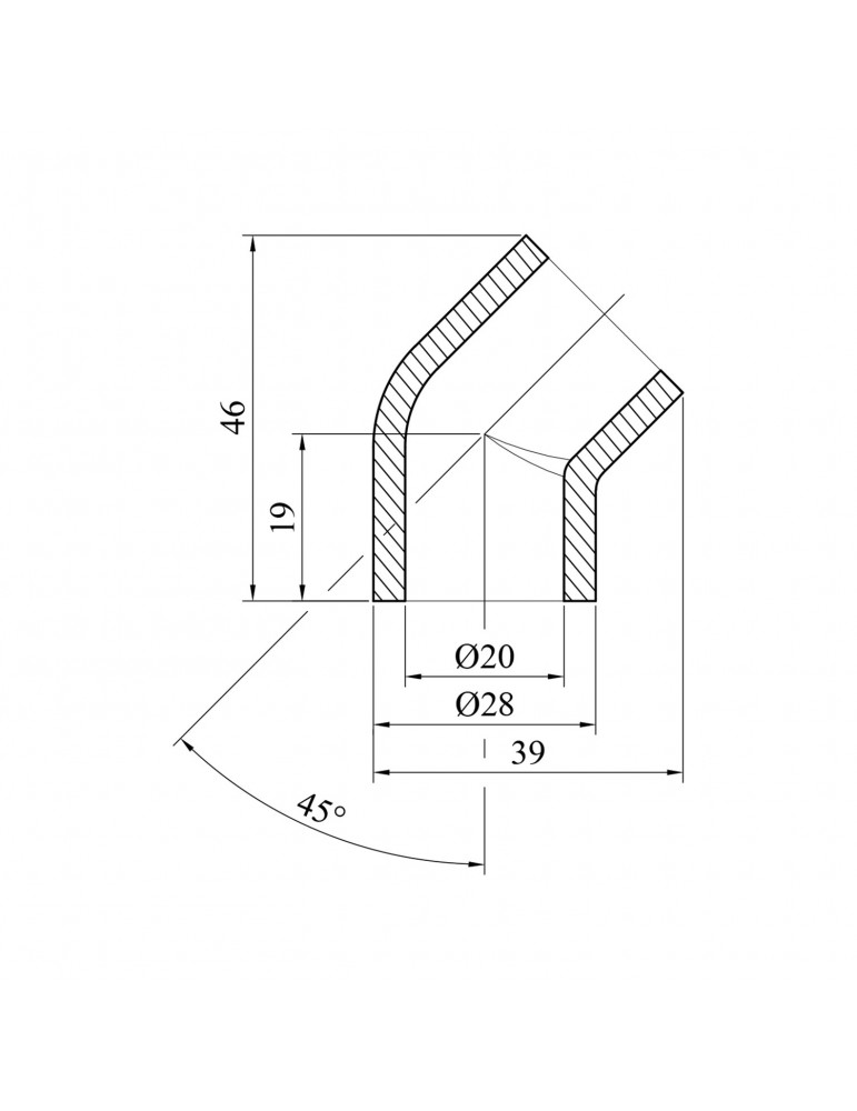 Коліно 45° PPR GrandiTherm 20 мм | купити | SilverGoose.com.ua.com.ua