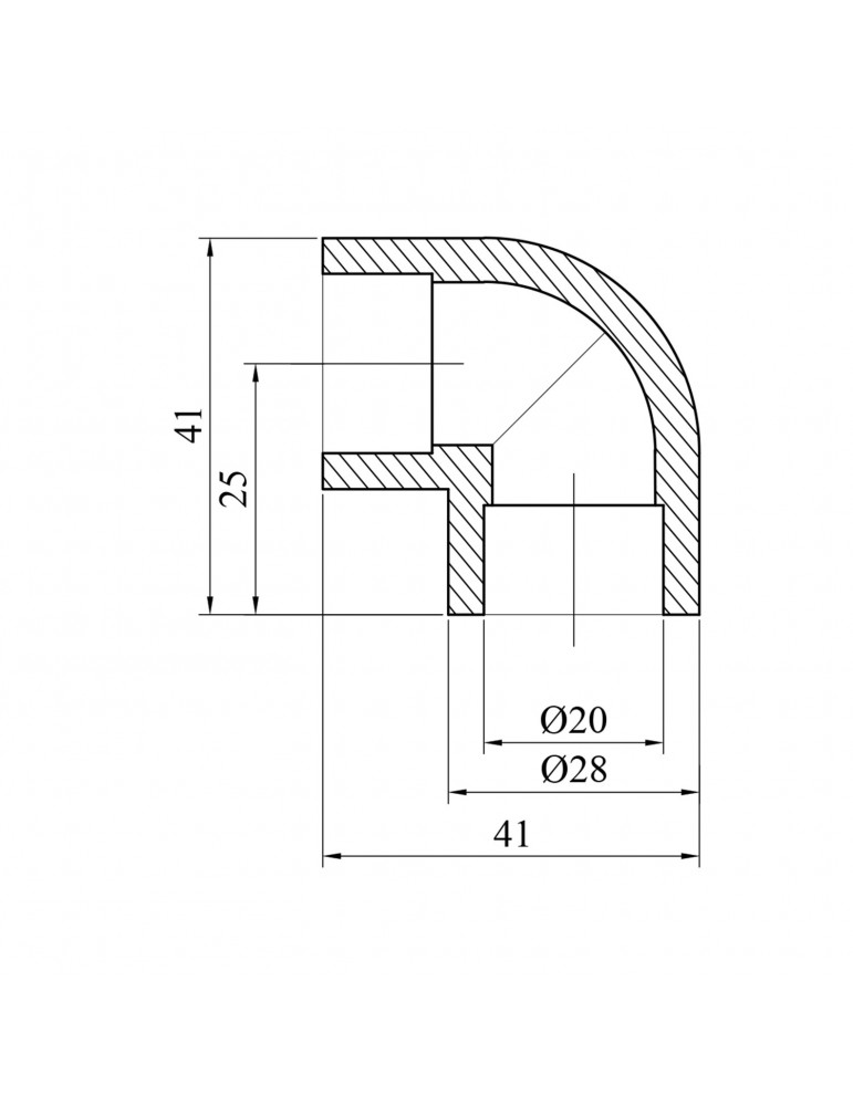 Коліно 90° PPR GrandiTherm 20 мм | купити | SilverGoose.com.ua.com.ua