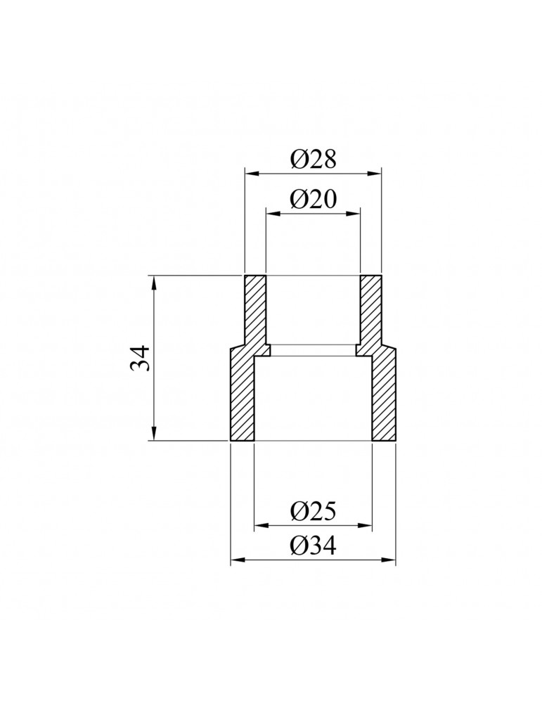 Муфта редукційна PPR GrandiTherm 25х20 мм | купити | SilverGoose.com.ua.com.ua