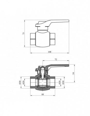 Кран кульовий PPR GrandiTherm 20 мм | купити | SilverGoose.com.ua.com.ua