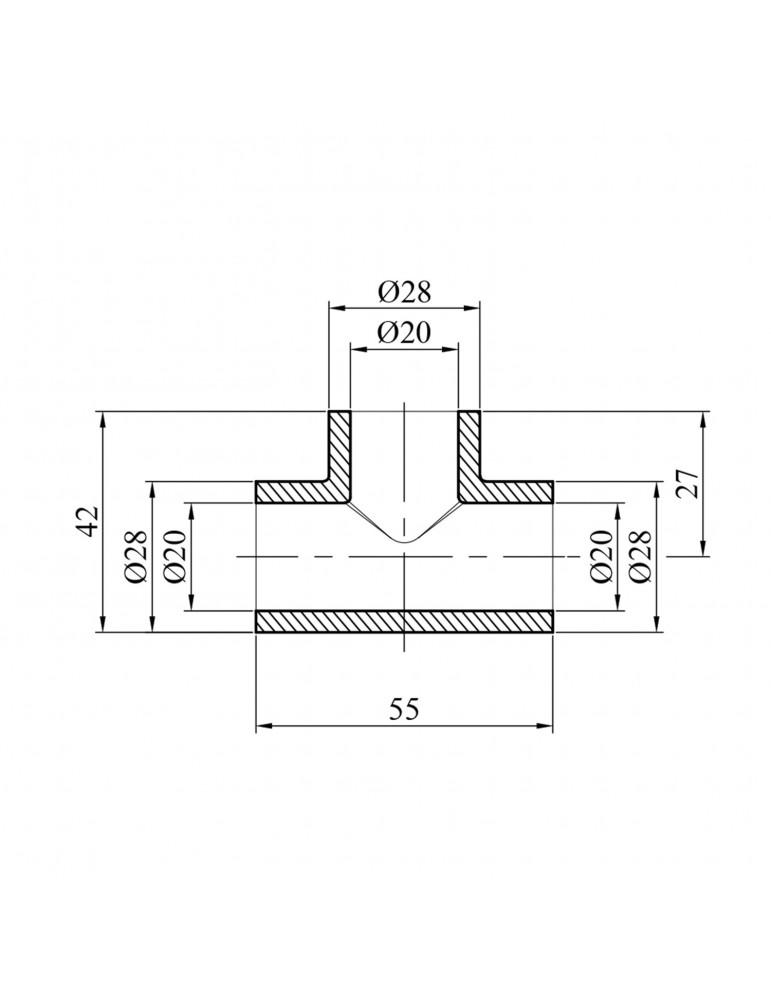 Трійник PPR GrandiTherm 20 мм | купити | SilverGoose.com.ua.com.ua