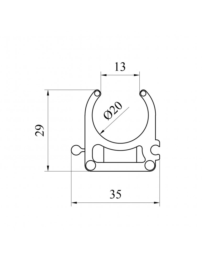 Кріплення для труб PPR GrandiTherm 20 мм | купити | SilverGoose.com.ua.com.ua