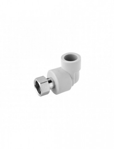 Коліно з накидною гайкою PPR GrandiTherm 20х1/2"