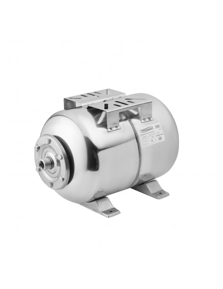 Гідроакумулятор горизонтальний Forwater 24 л  з нержавіючої сталі | купити | SilverGoose.com.ua.com.ua