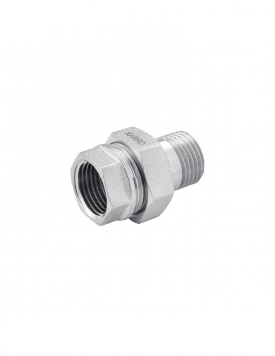 Згін-американка пряма Karro 1 1/2" нікельована | купити | SilverGoose.com.ua.com.ua