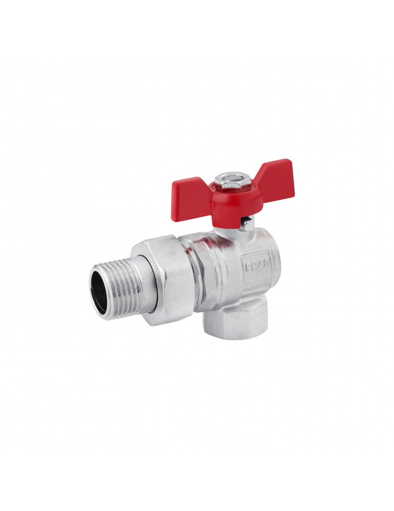 Кран-американка кульовий кутовий Karro "Standart+" 1" ВЗ PN40 | купити | SilverGoose.com.ua.com.ua