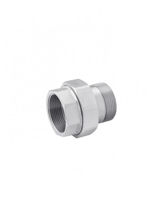 Згін-американка пряма Karro 2" нікельована | купити | SilverGoose.com.ua.com.ua