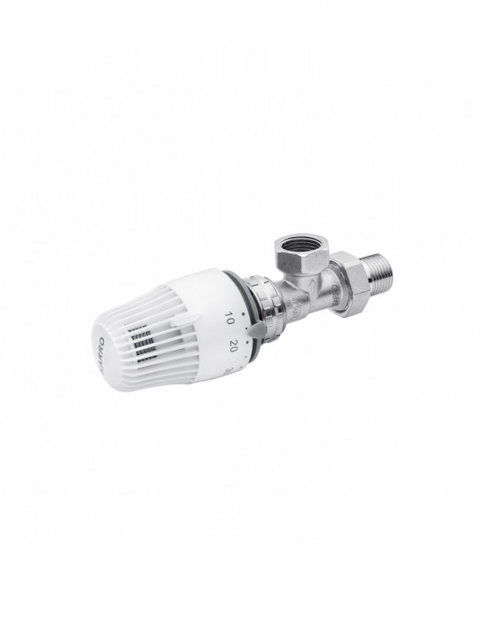 Кран термостатичний кутовий з термоголовкою Karro RTL 1/2" KR-2003+2152 | купити | SilverGoose.com.ua.com.ua