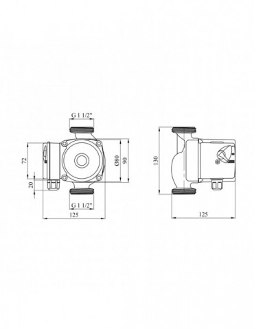 Насос циркуляційний Forwater GPD 25/6-130 (Grundfos) | купити | SilverGoose.com.ua.com.ua