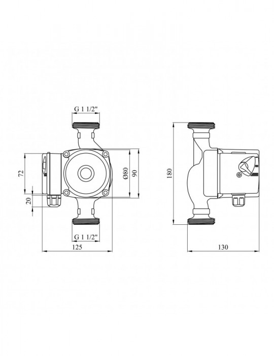 Насос циркуляційний Forwater GPD 25/4-180 (Grundfos) | купити | SilverGoose.com.ua.com.ua