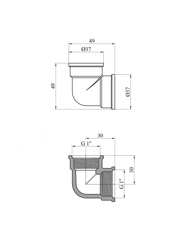 Кутник STA (DN) 25 ВВ латунний | купити | SilverGoose.com.ua.com.ua