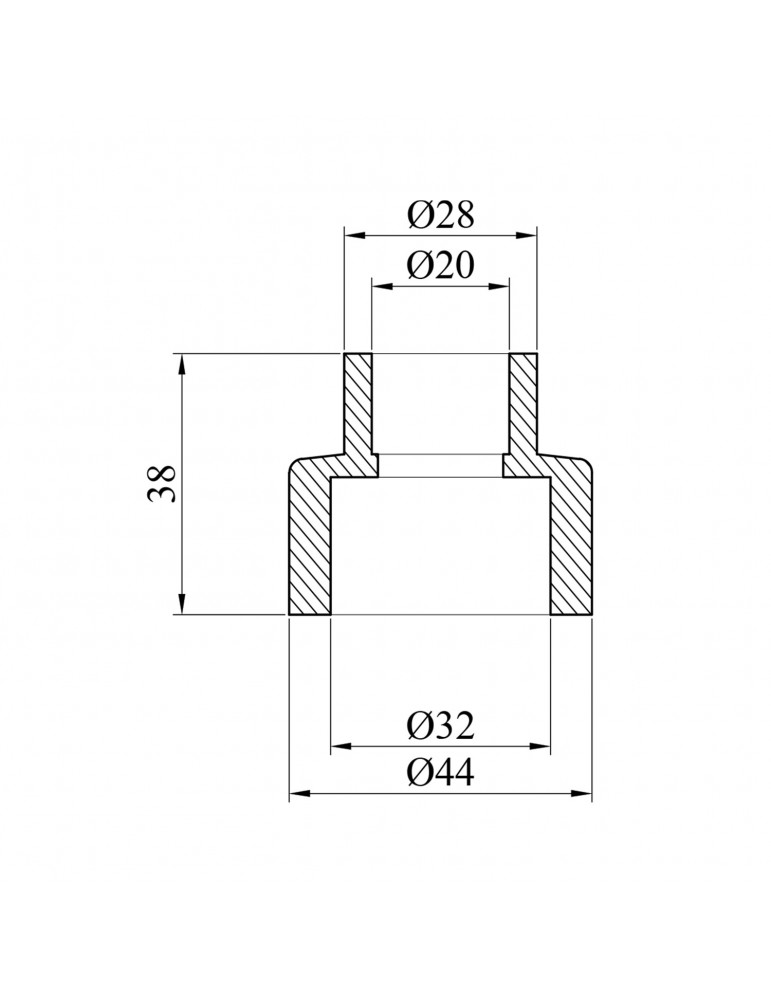 Муфта редукційна PPR GrandiTherm 32х20 мм | купити | SilverGoose.com.ua.com.ua