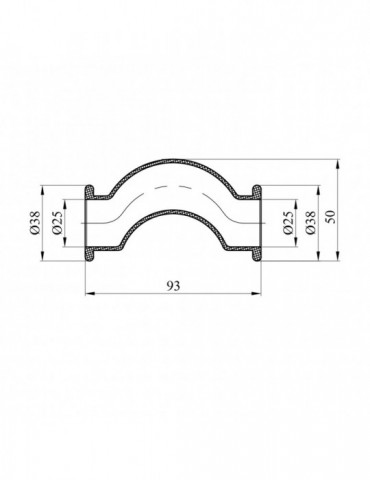 Обвод короткий PPR GrandiTherm 25 мм | купити | SilverGoose.com.ua.com.ua