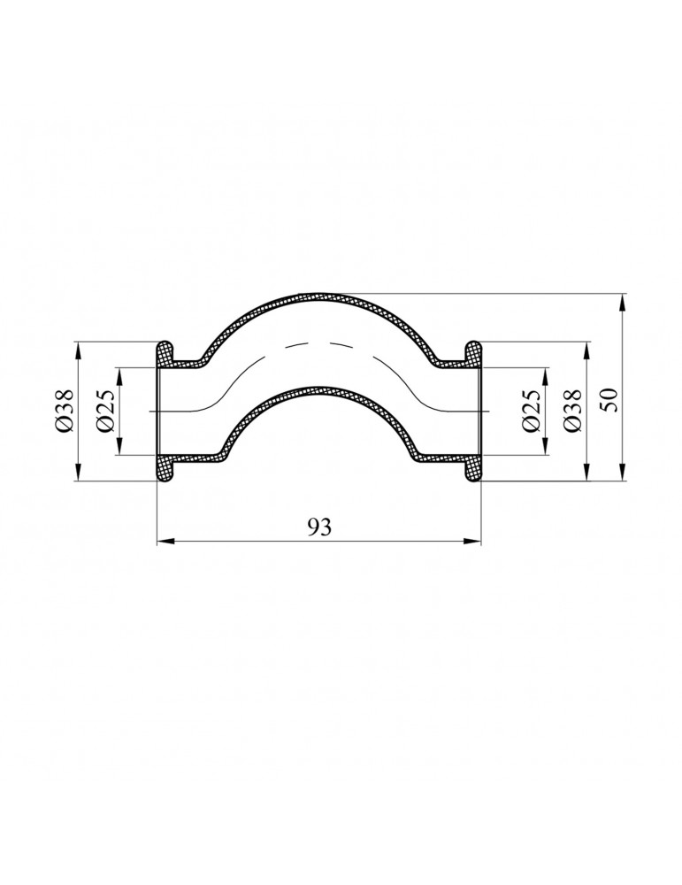 Обвод короткий PPR GrandiTherm 25 мм | купити | SilverGoose.com.ua.com.ua