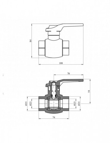 Кран кульовий PPR GrandiTherm 25 мм | купити | SilverGoose.com.ua.com.ua