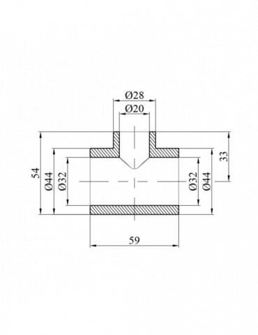 Трійник перехідний PPR GrandiTherm 32х20х32 мм | купити | SilverGoose.com.ua.com.ua