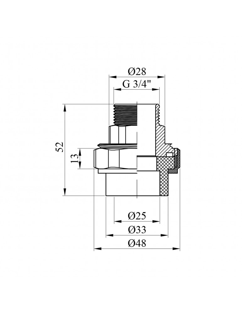 Американка PPR GrandiTherm 25х3/4" РЗ | купити | SilverGoose.com.ua.com.ua