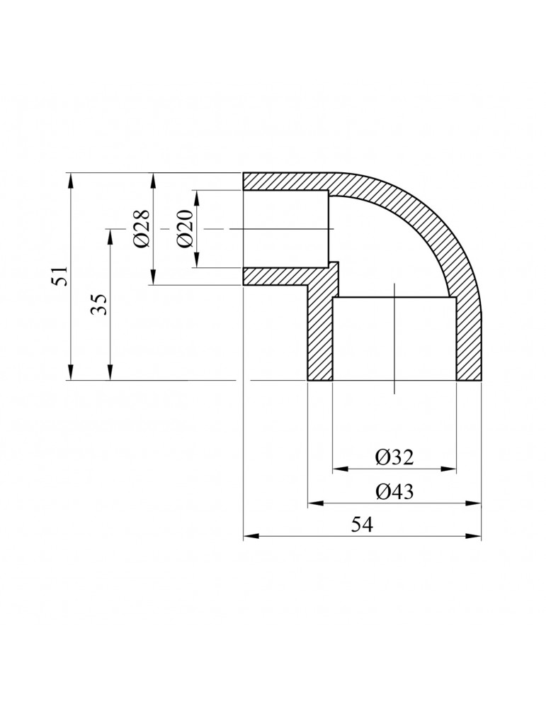 Коліно редукційне PPR GrandiTherm 32х20 мм | купити | SilverGoose.com.ua.com.ua