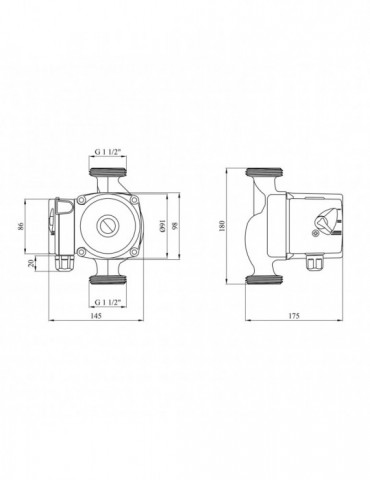 Насос циркуляційний Forwater GPD/UPS 25/8-180 (Grundfos) | купити | SilverGoose.com.ua.com.ua