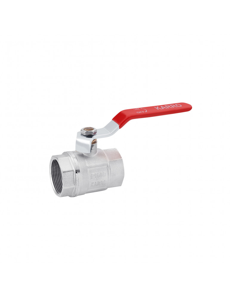 Кран кульовий Karro "Standart+" 1 1/2" ВВ PN40 ручка | купити | SilverGoose.com.ua.com.ua