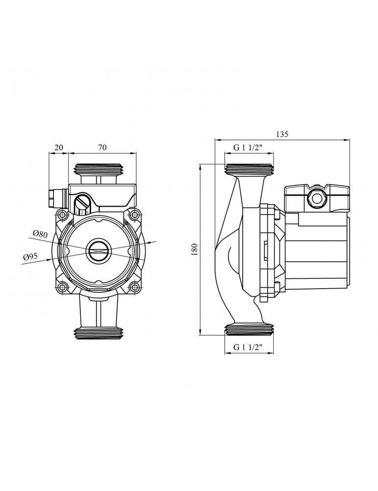 Насос циркуляційний Forwater WRS 25/4-180 Green (Wilo) | купити | SilverGoose.com.ua.com.ua