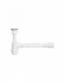 Сифон для раковини ANIplast з різьбовим випуском 70 мм, з гнучкою трубою 40х40/50 мм С0115EU | купити | SilverGoose.com.ua.com.u