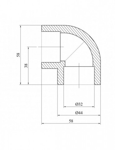 Коліно 90° PPR GrandiTherm 32 мм | купити | SilverGoose.com.ua.com.ua