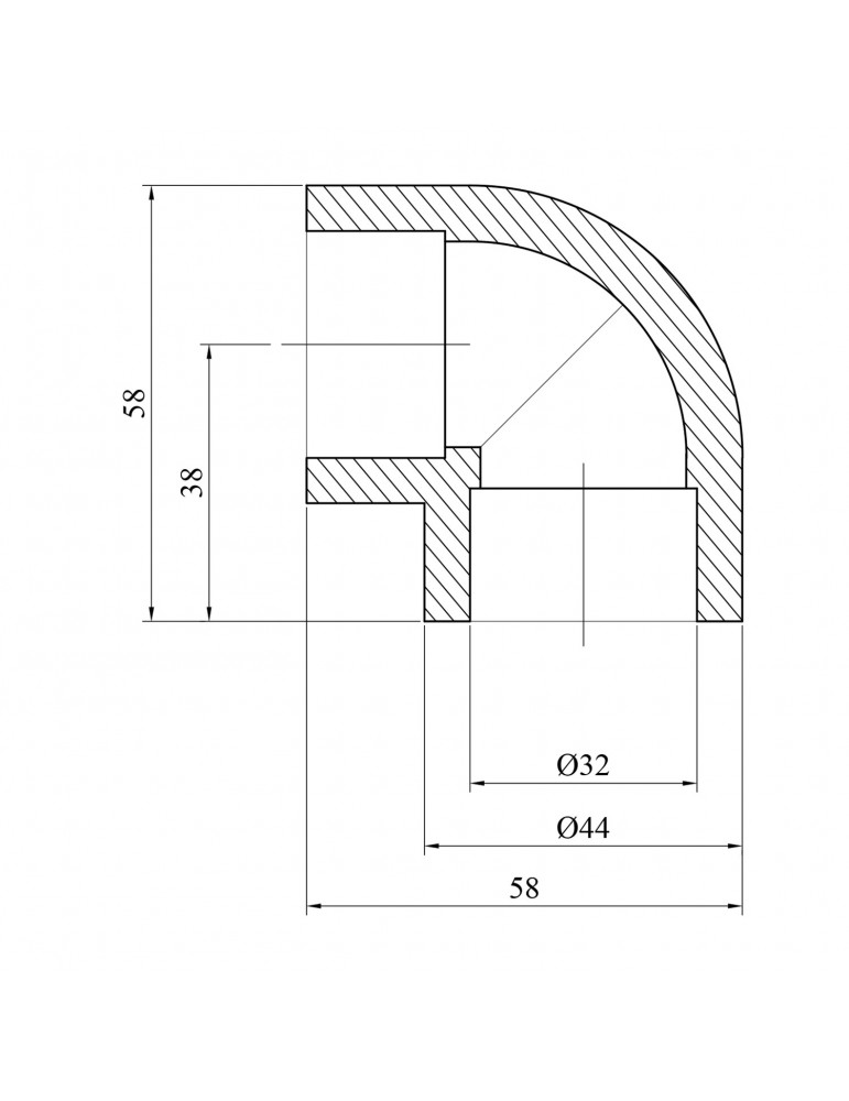 Коліно 90° PPR GrandiTherm 32 мм | купити | SilverGoose.com.ua.com.ua
