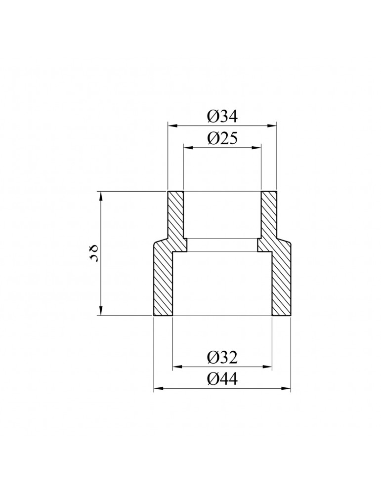 Муфта редукційна PPR GrandiTherm 32х25 мм | купити | SilverGoose.com.ua.com.ua