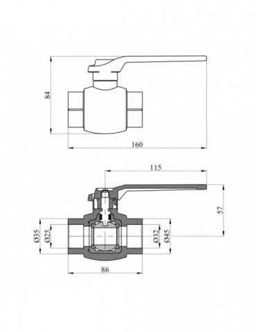 Кран кульовий PPR GrandiTherm 32 мм | купити | SilverGoose.com.ua.com.ua