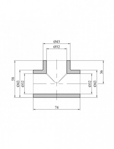 Трійник PPR GrandiTherm 32 мм | купити | SilverGoose.com.ua.com.ua