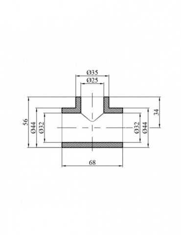 Трійник перехідний PPR GrandiTherm 32х25х32 мм | купити | SilverGoose.com.ua.com.ua
