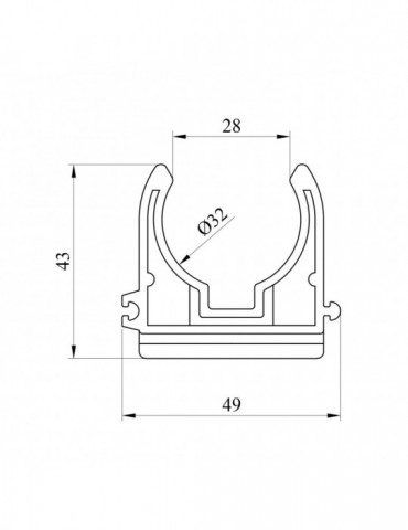 Кріплення для труб PPR GrandiTherm 32 мм | купити | SilverGoose.com.ua.com.ua