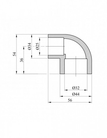 Коліно редукційне PPR GrandiTherm 32х25 мм | купити | SilverGoose.com.ua.com.ua