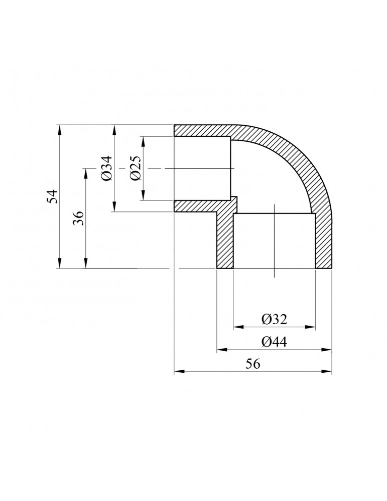 Коліно редукційне PPR GrandiTherm 32х25 мм | купити | SilverGoose.com.ua.com.ua