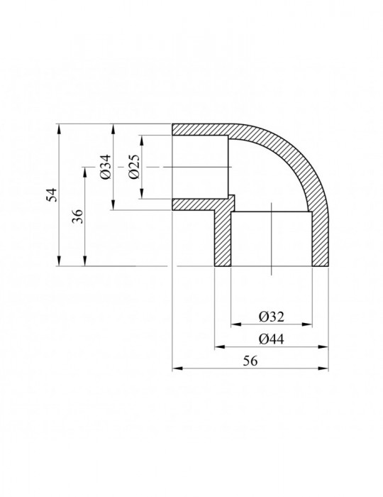 Коліно редукційне PPR GrandiTherm 32х25 мм | купити | SilverGoose.com.ua.com.ua