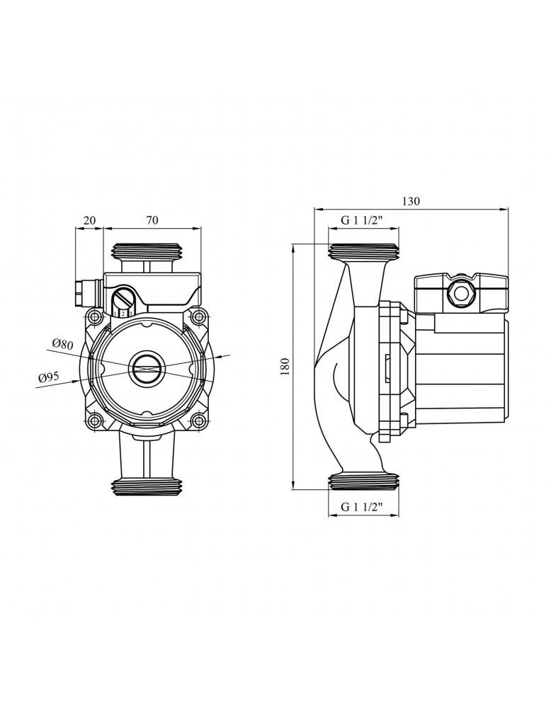 Насос циркуляційний Forwater WRS 25/6-180 Green (Wilo) | купити | SilverGoose.com.ua.com.ua
