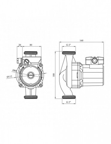 Насос циркуляційний Forwater WRS 32/8-180 з гайками Green (Wilo) | купити | SilverGoose.com.ua.com.ua