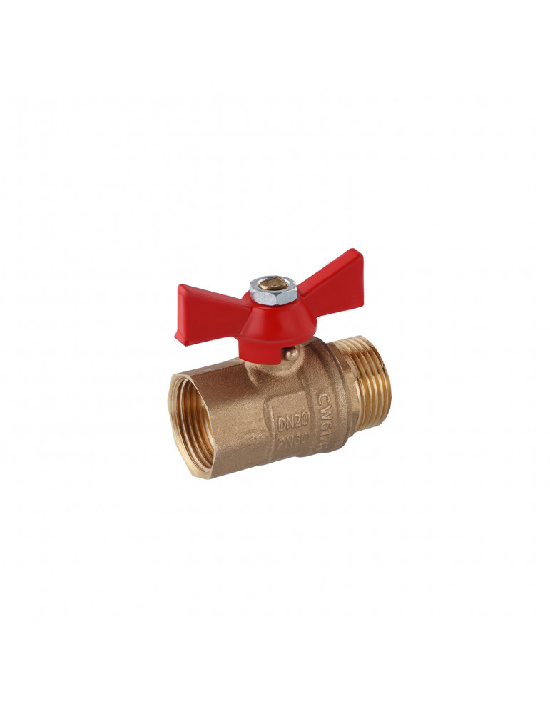 Кран кульовий STA (DN) 20 ВЗ PN30 метелик, латунний | купити | SilverGoose.com.ua.com.ua