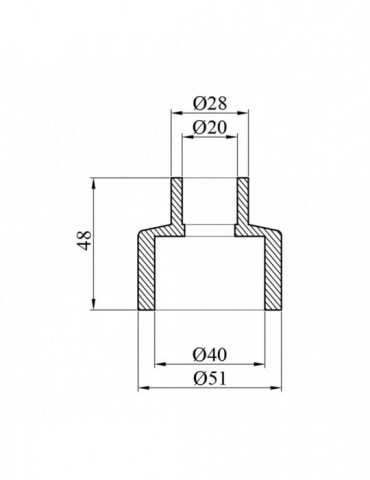 Муфта редукційна PPR GrandiTherm 40х20 мм | купити | SilverGoose.com.ua.com.ua