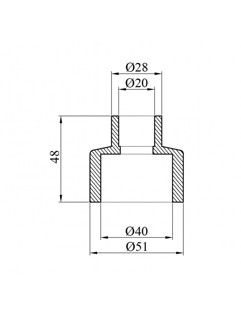 Муфта редукційна PPR GrandiTherm 40х20 мм | купити | SilverGoose.com.ua.com.ua