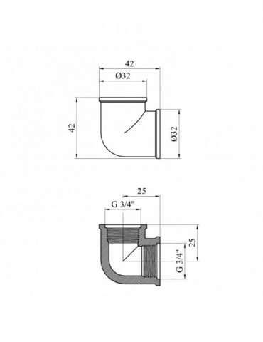 Кутник STA "Premium" (DN) 20 ВВ нікель | купити | SilverGoose.com.ua.com.ua