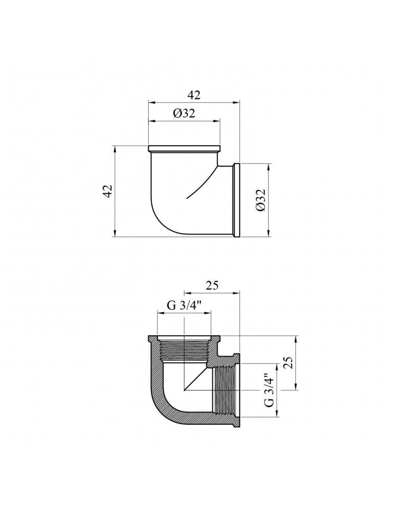 Кутник STA "Premium" (DN) 20 ВВ нікель | купити | SilverGoose.com.ua.com.ua