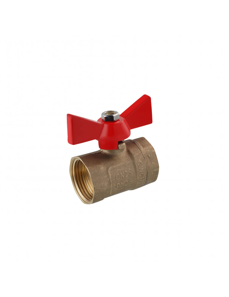 Кран кульовий STA (DN) 25 ВВ PN30 метелик, латунь | купити | SilverGoose.com.ua.com.ua