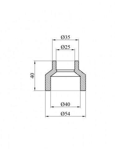 Муфта редукційна PPR GrandiTherm 40х25 мм | купити | SilverGoose.com.ua.com.ua