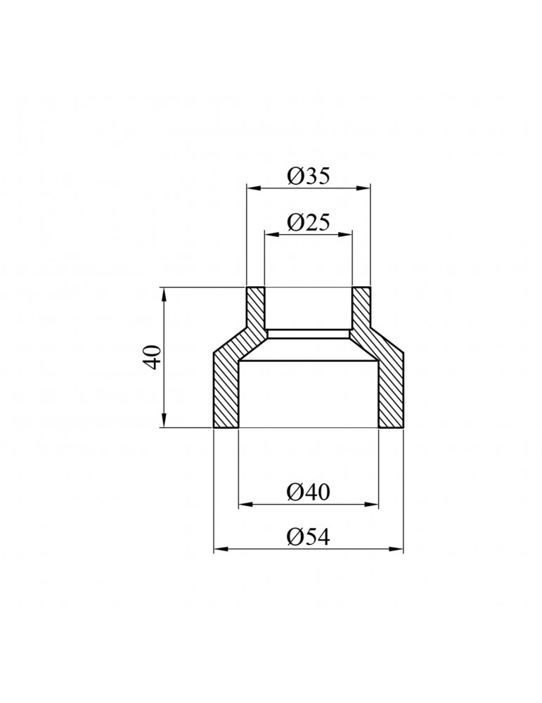 Муфта редукційна PPR GrandiTherm 40х25 мм | купити | SilverGoose.com.ua.com.ua