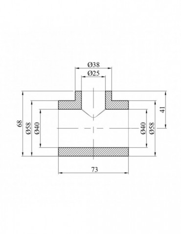 Трійник перехідний PPR GrandiTherm 40х25х40 мм | купити | SilverGoose.com.ua.com.ua