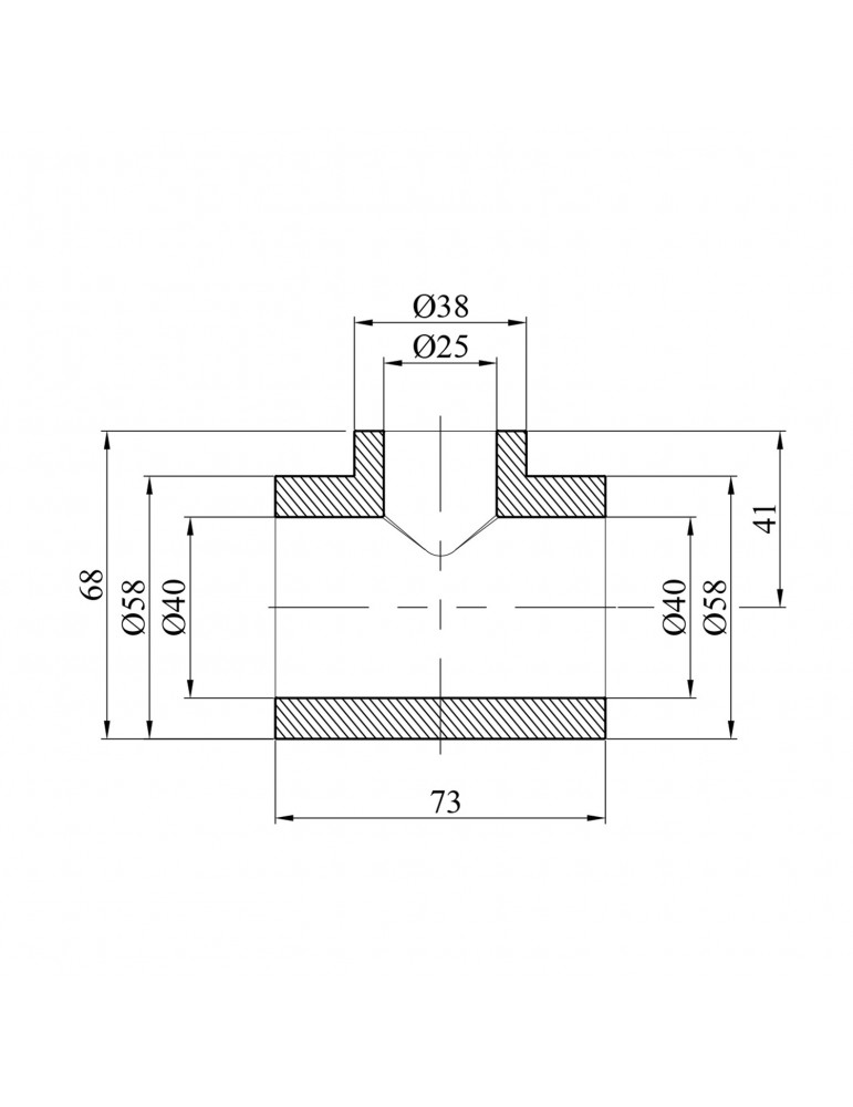 Трійник перехідний PPR GrandiTherm 40х25х40 мм | купити | SilverGoose.com.ua.com.ua